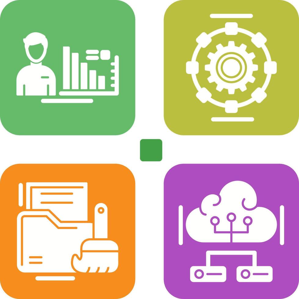 Consulting and Automated Icon vector