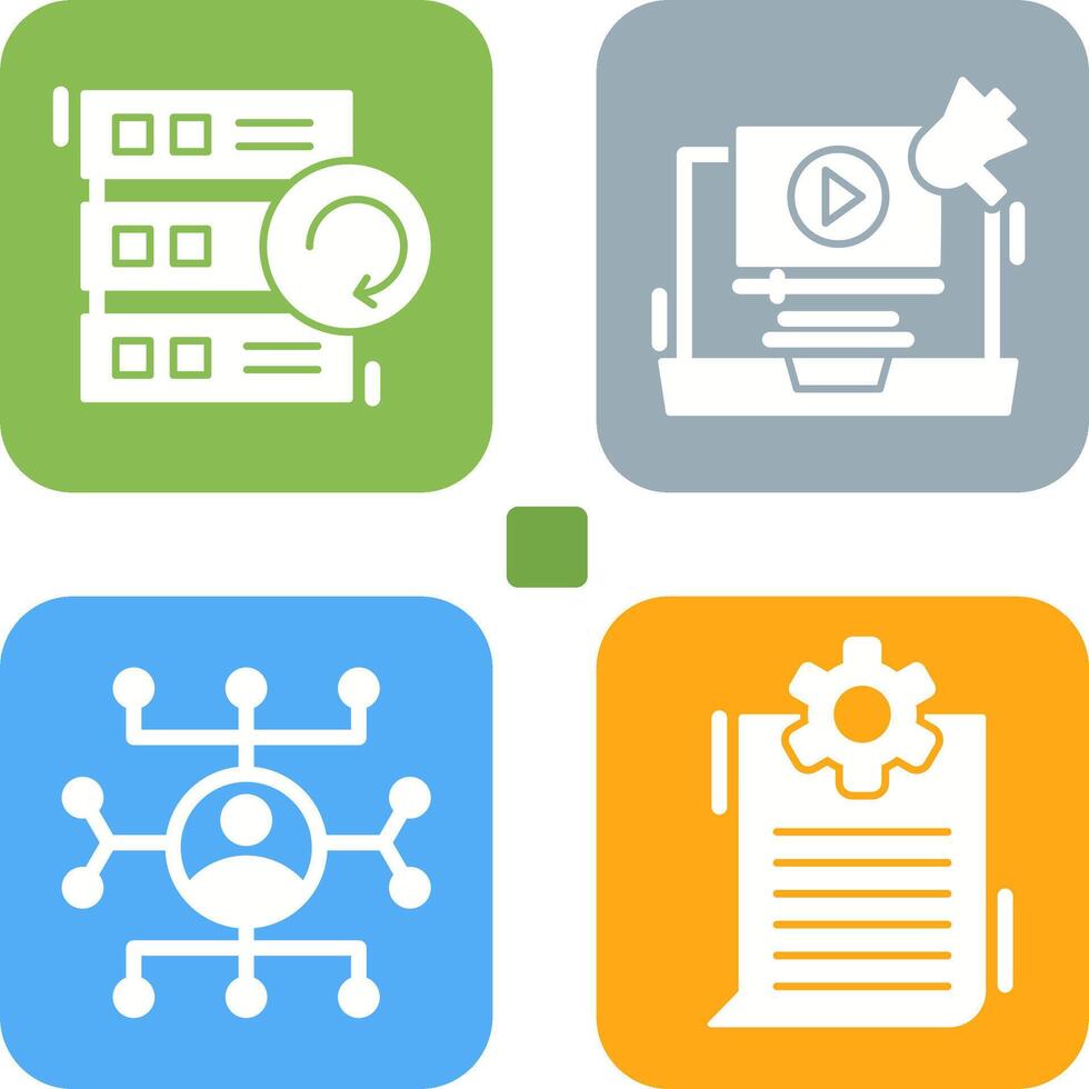 Backup and Marketing Icon vector