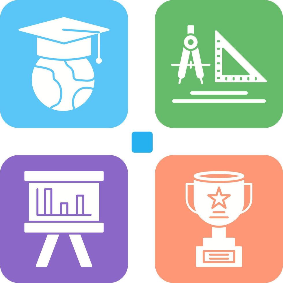 Earth and Compass Icon vector