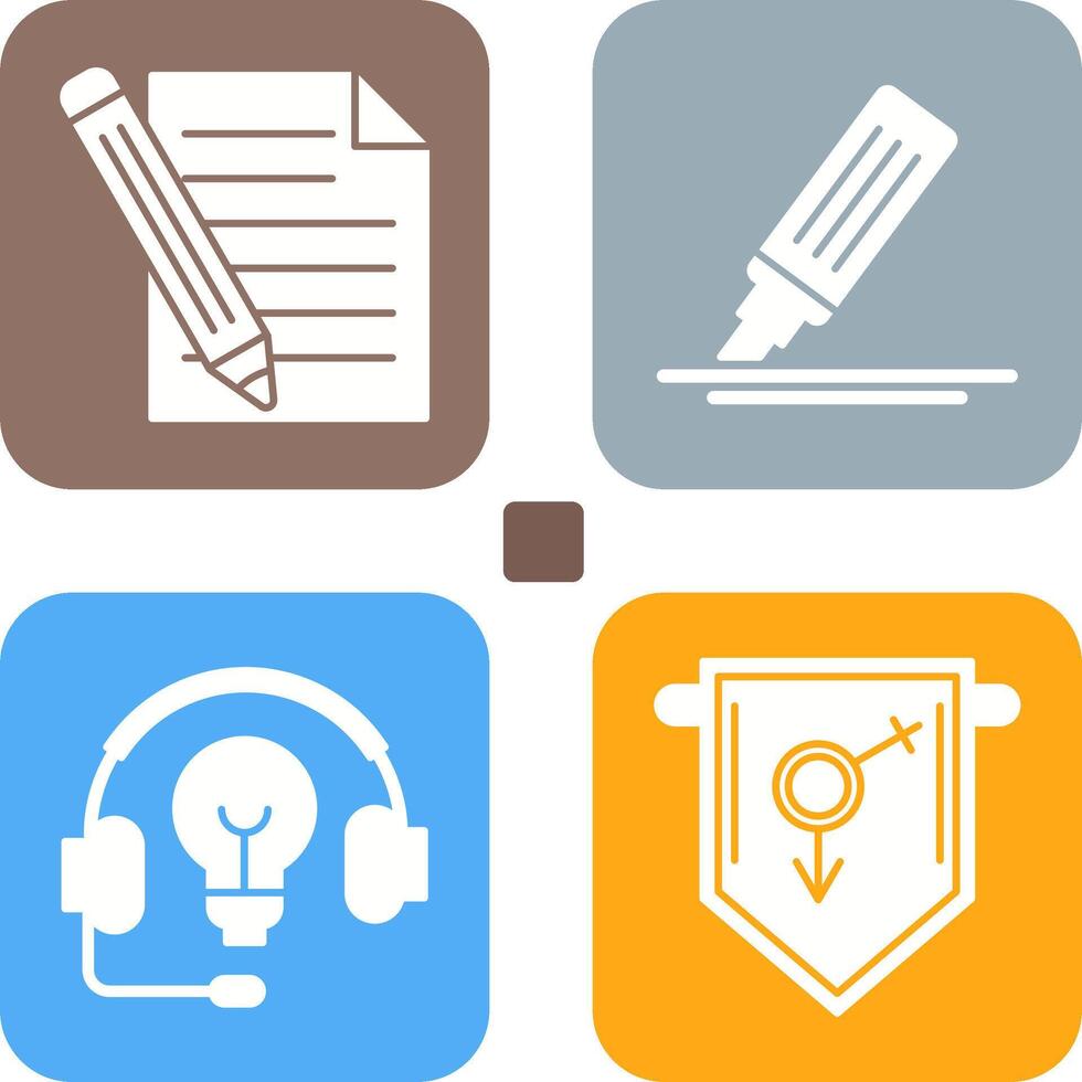 Pencil and MarkerSnack and Money Icon vector