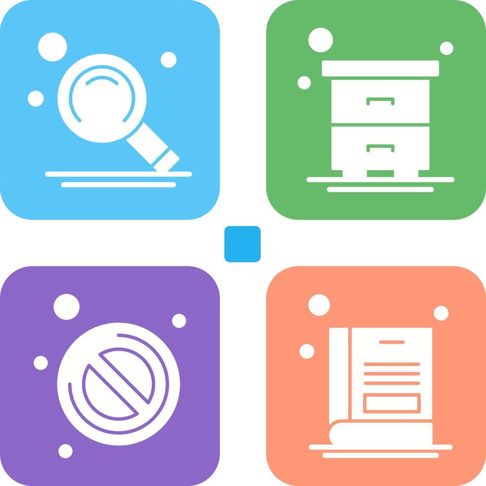 Search and Table Icon vector