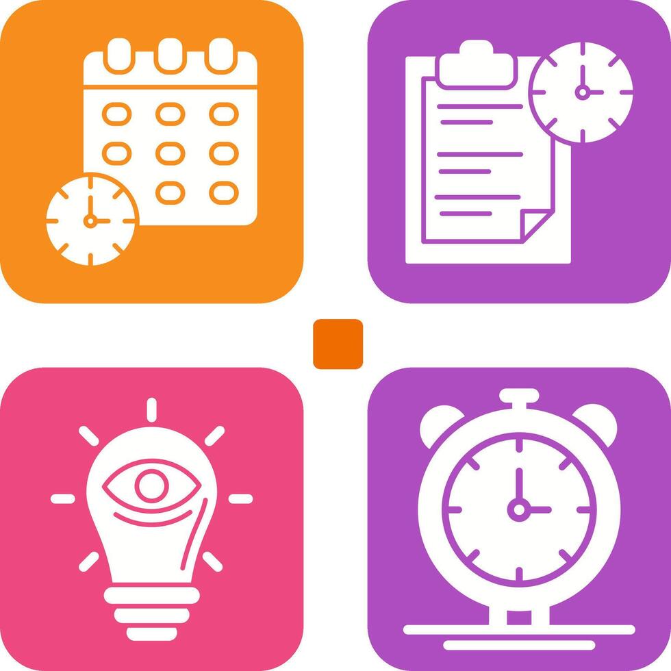 Deadline and Task Management Icon vector