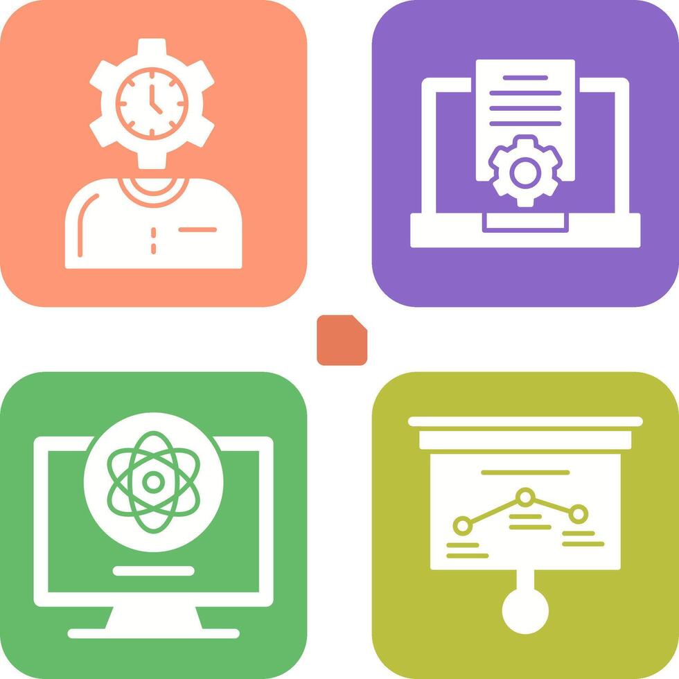 Time and Research Icon vector