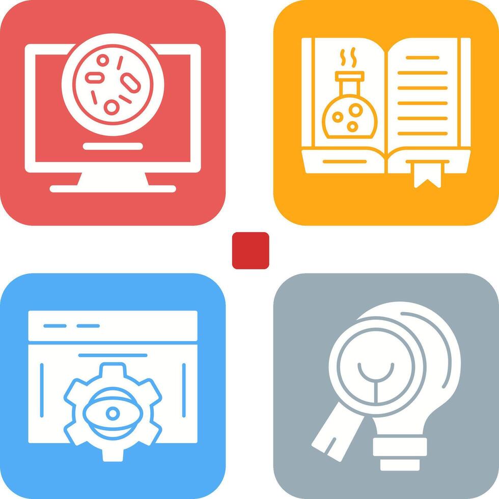 Petri Dish and Chemical Icon vector