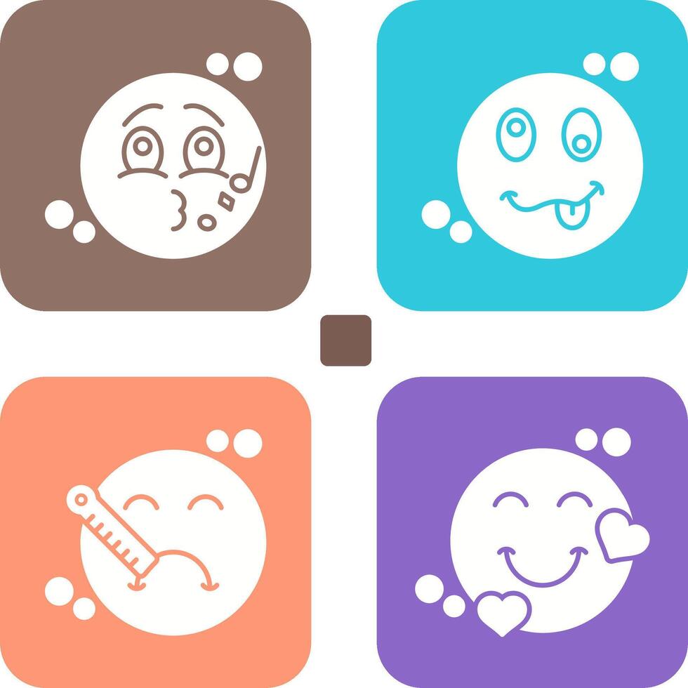 Music and Silly Icon vector
