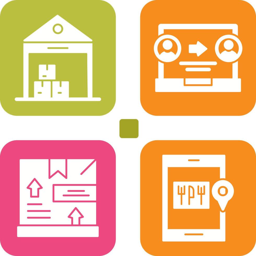 warehouse and delivery Icon vector