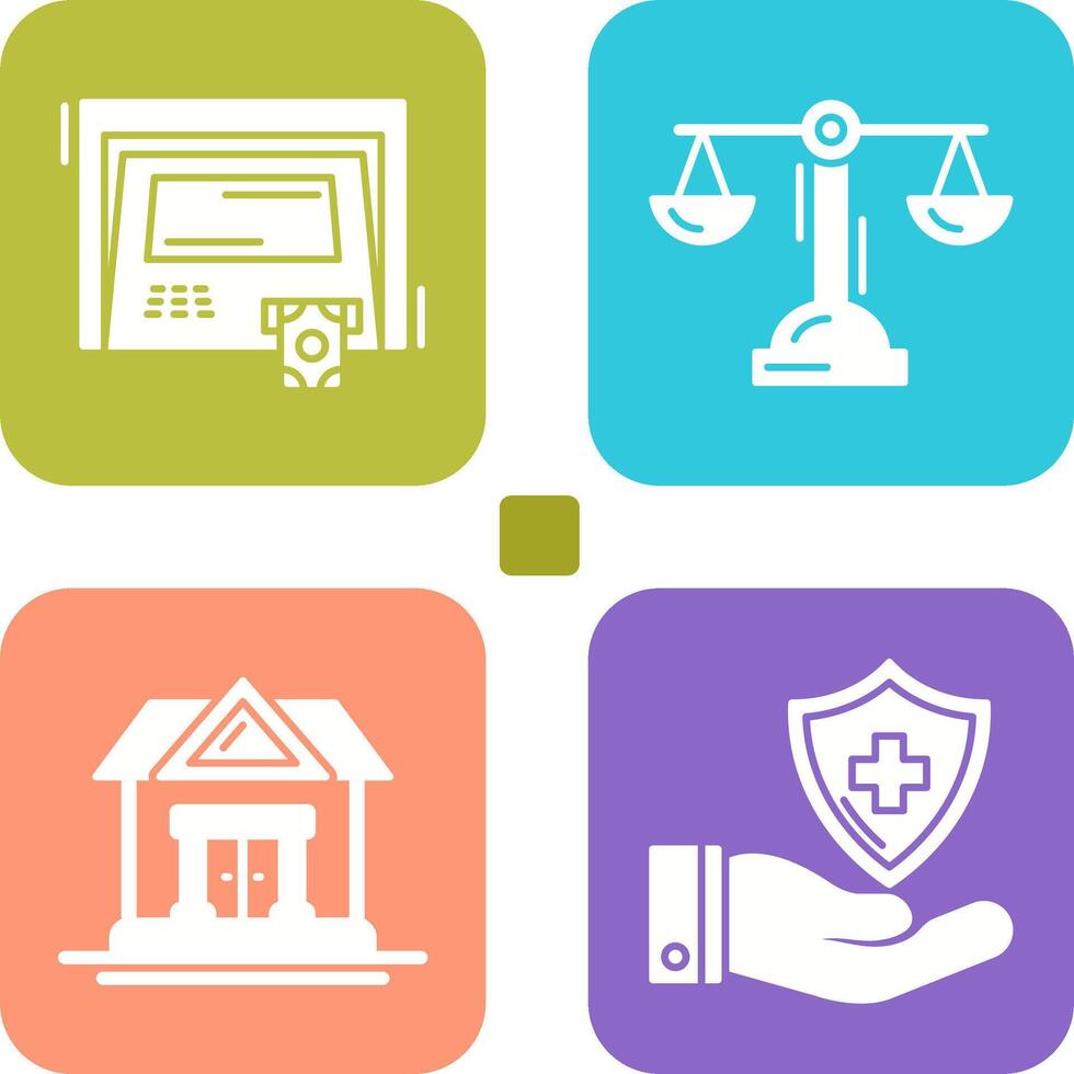 ATM and Balance Icon vector