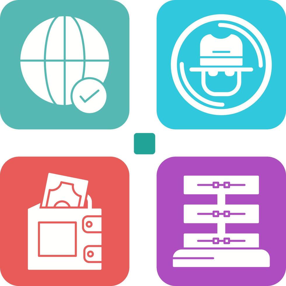 Internet and Spy Icon vector