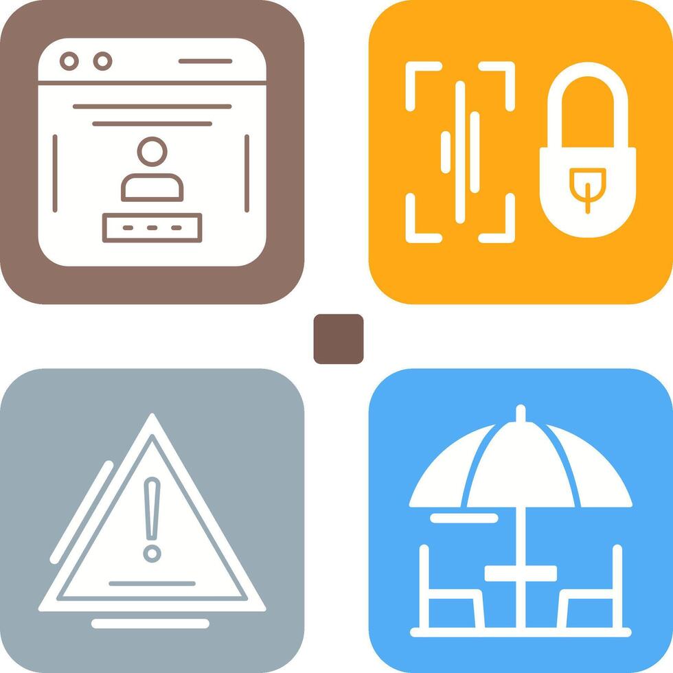 Voice Lock and Password Icon vector