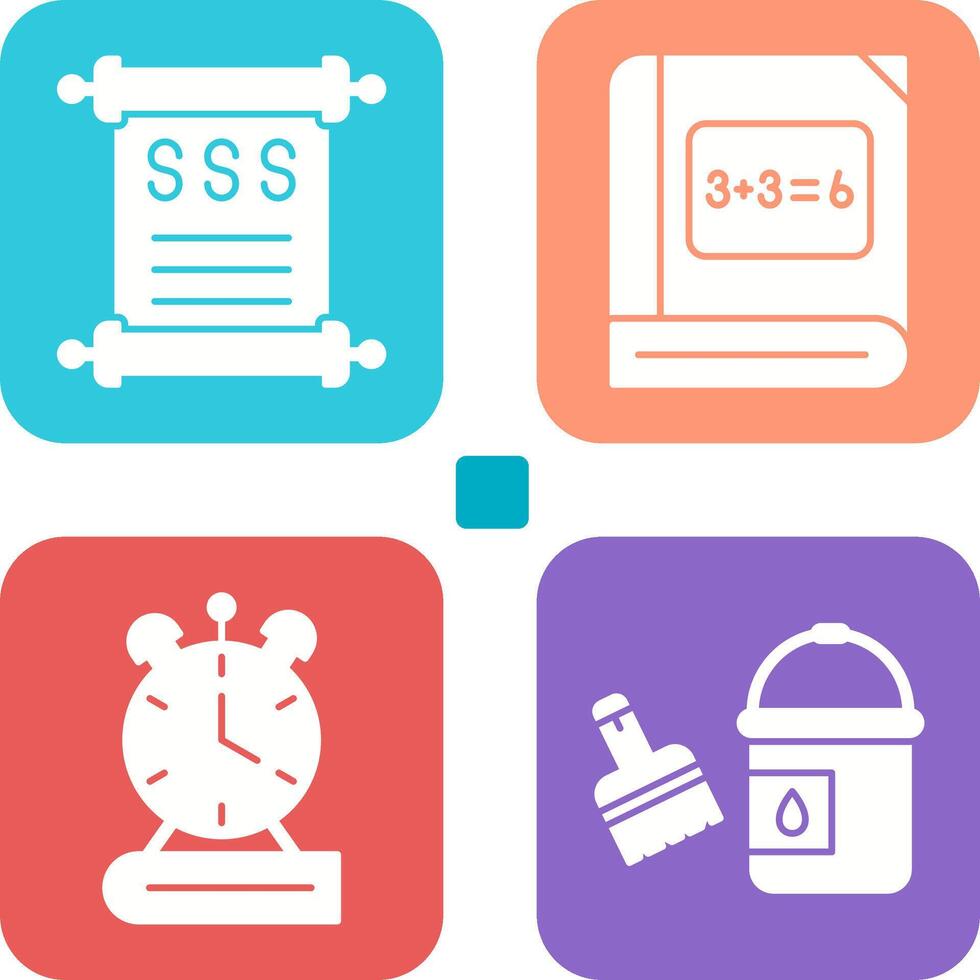 History and Math Icon vector
