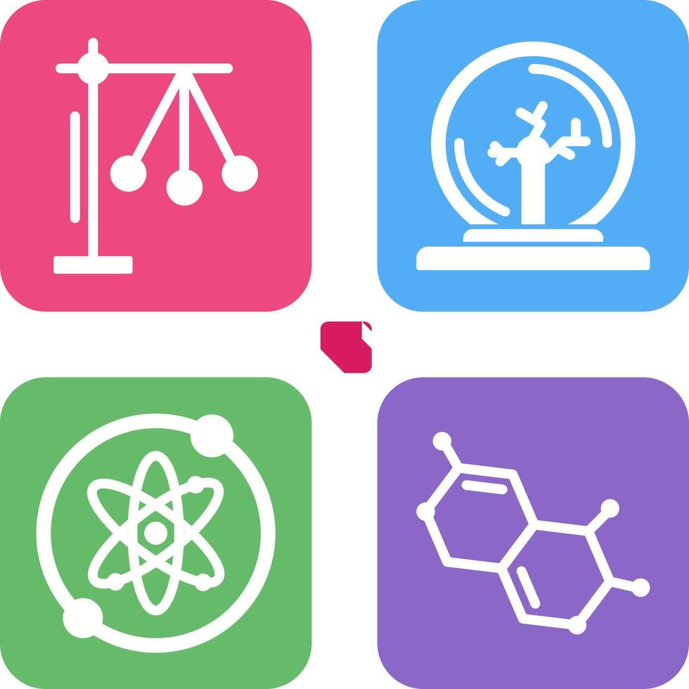 Pendulum and Plasma Ball Icon vector