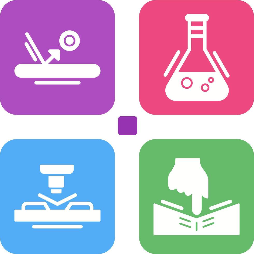 Bounce and Flask Icon vector