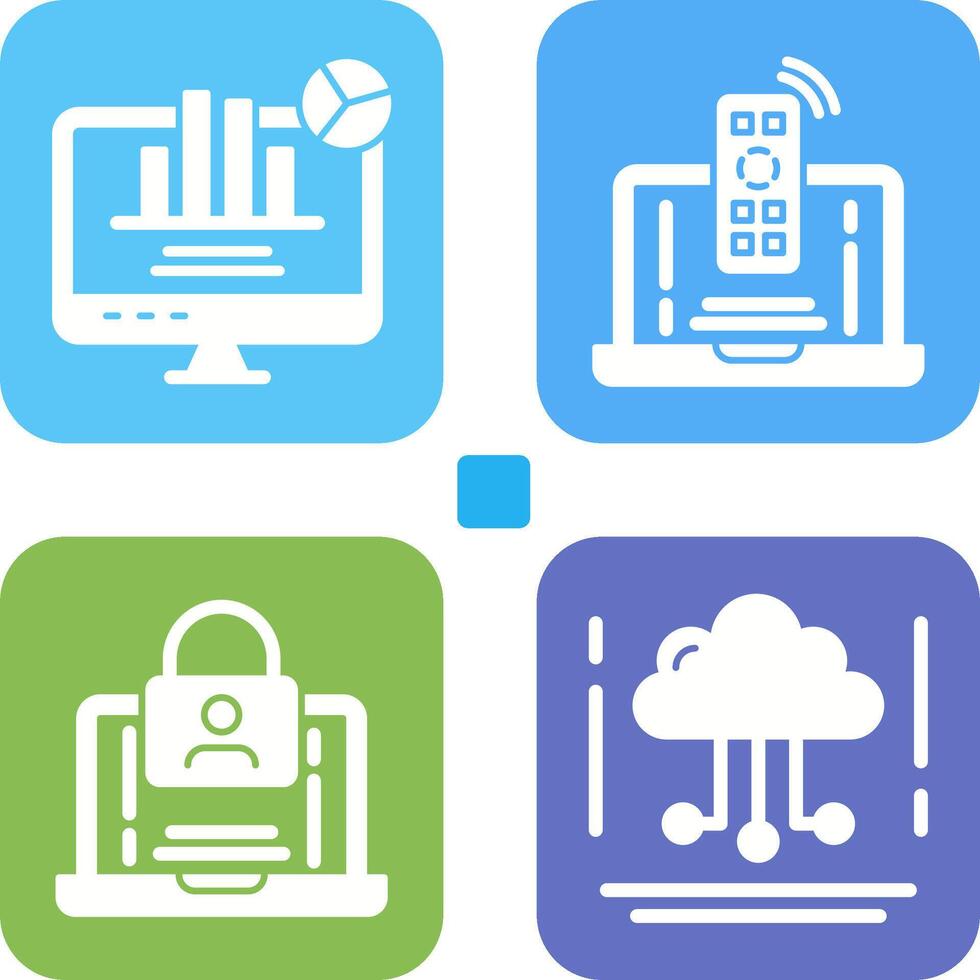 Remote and Analysis Icon vector