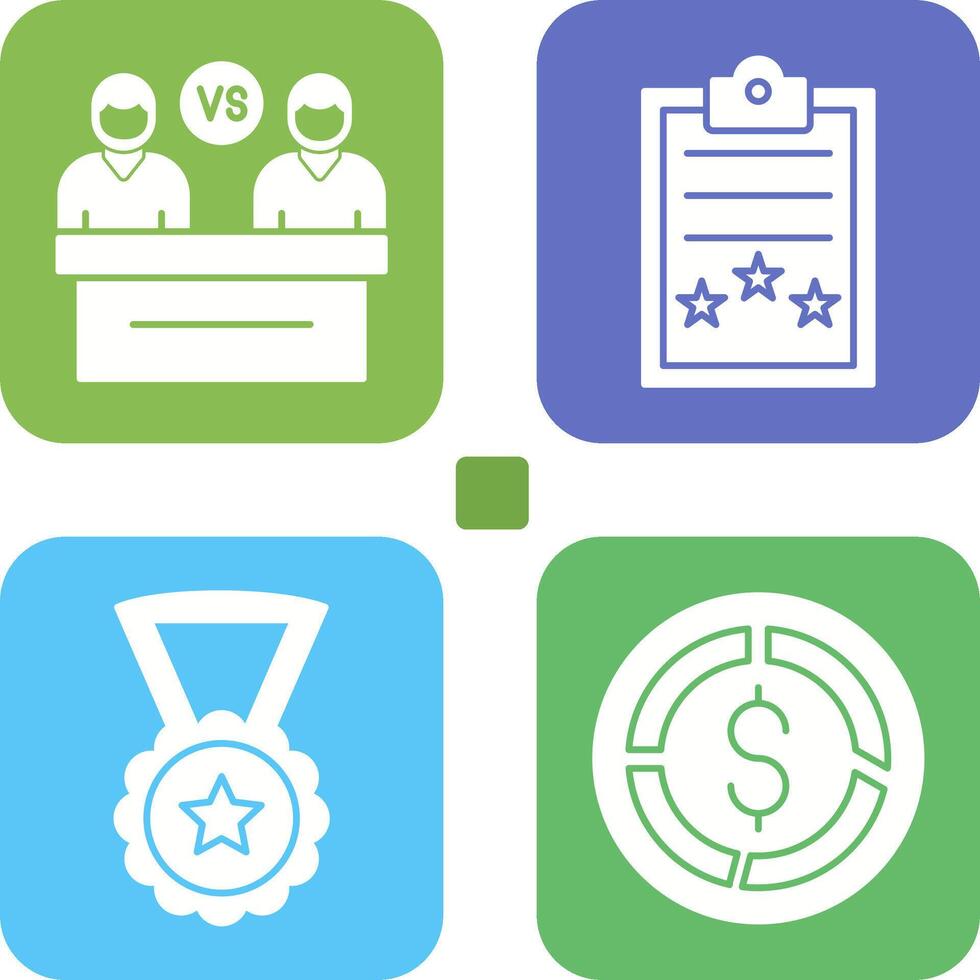 Meeting and Result Icon vector