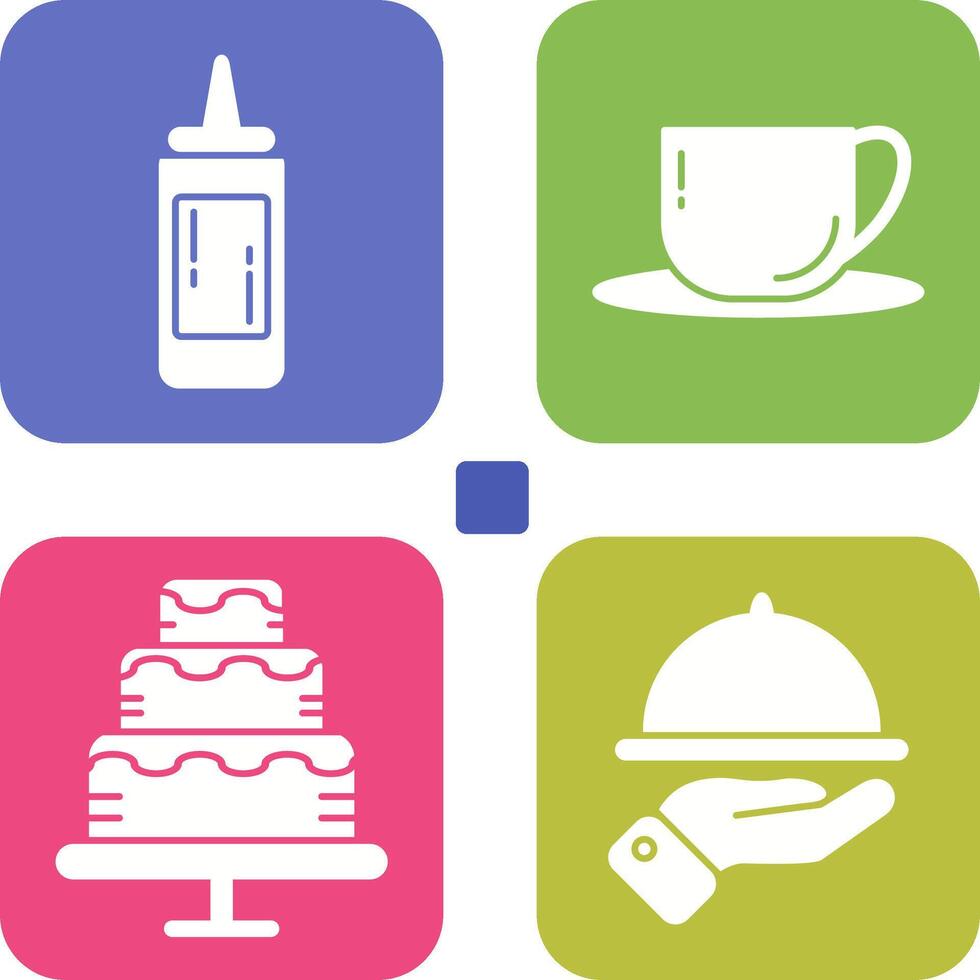Sauce and Tea Icon vector