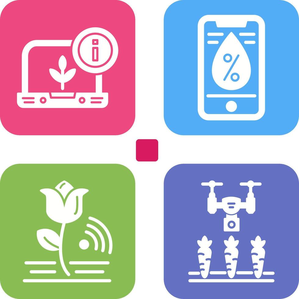 Information and Water Icon vector
