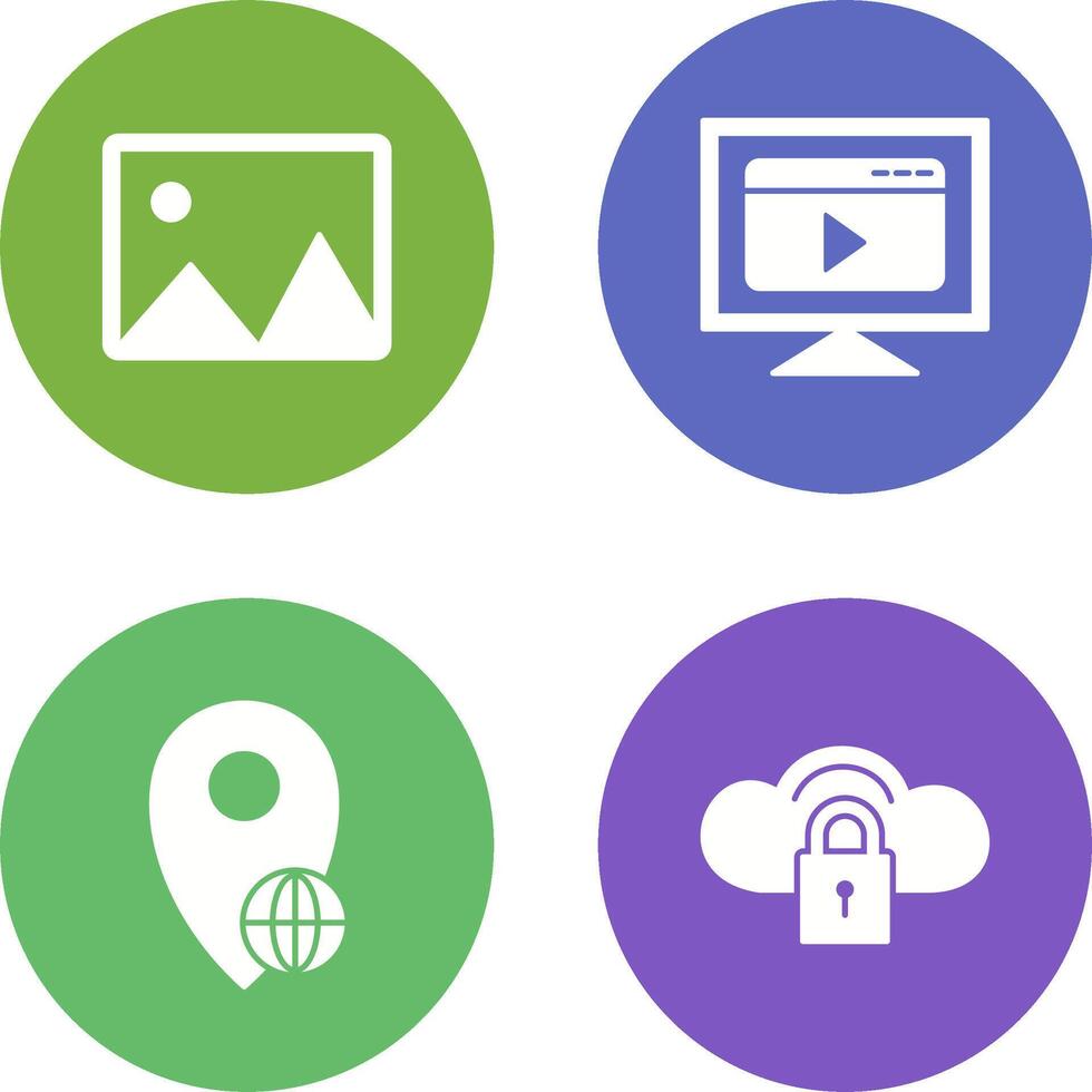 albums and streaming Icon vector