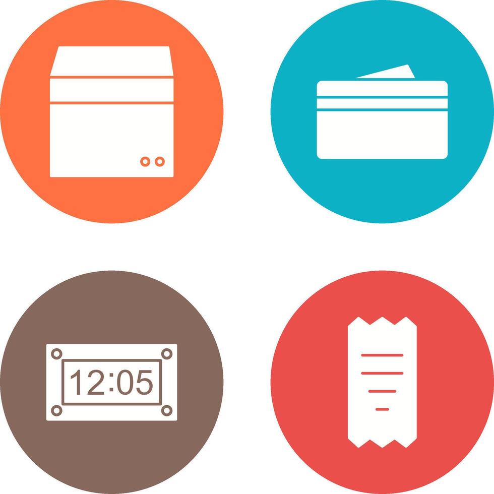 box and wallet Icon vector