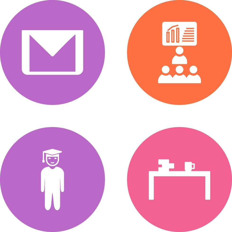 e mail and class Icon vector