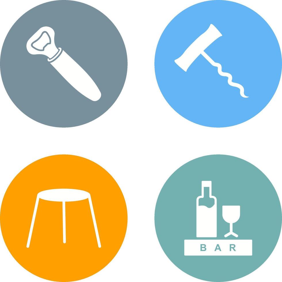 opener and corkscrew Icon vector