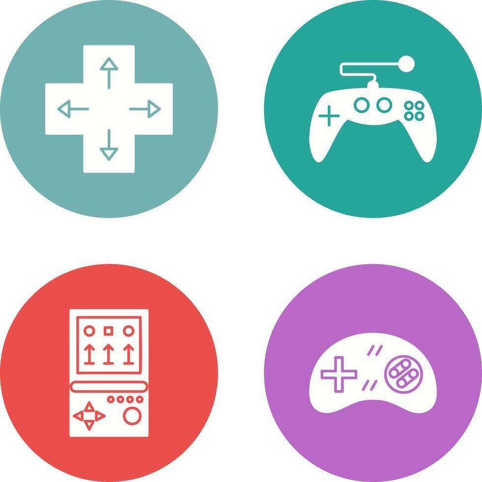 Direction Key and Gaming Control Icon vector
