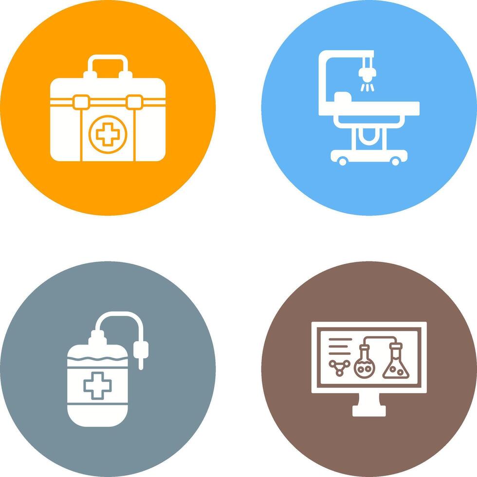 First Aid Kit and operating Room Icon vector