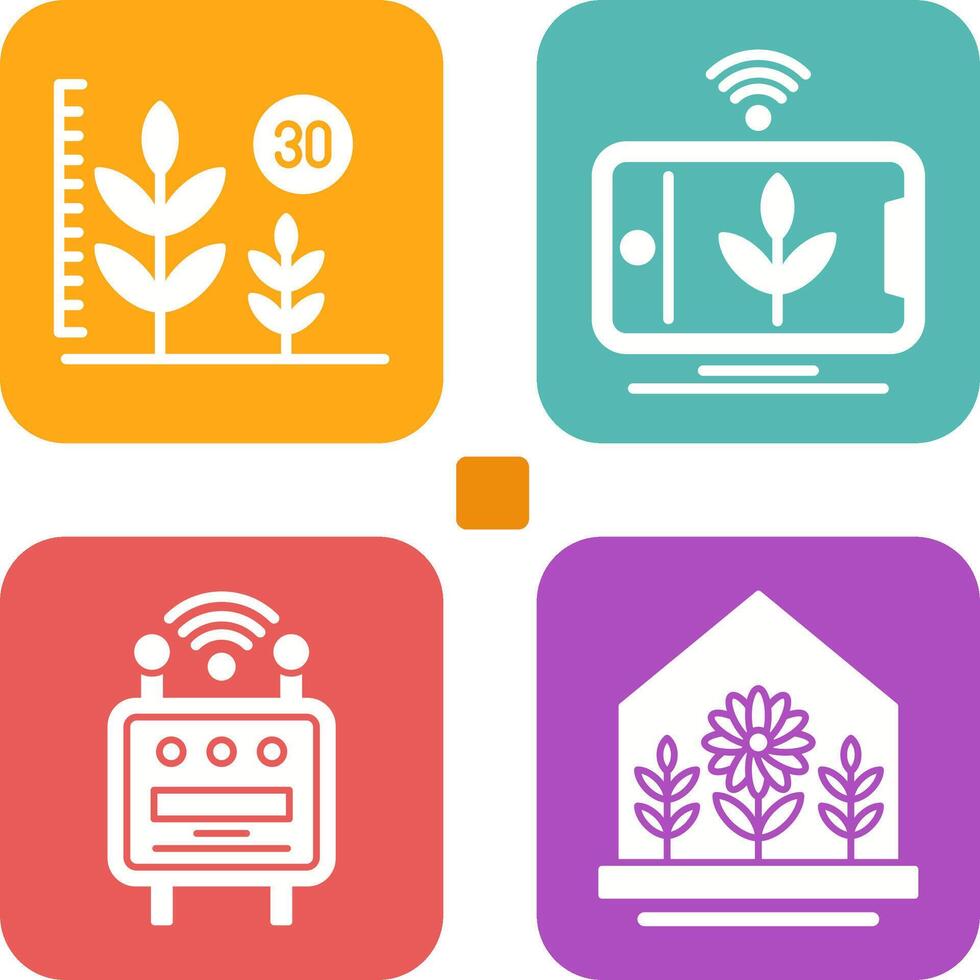Growth and Device Icon vector