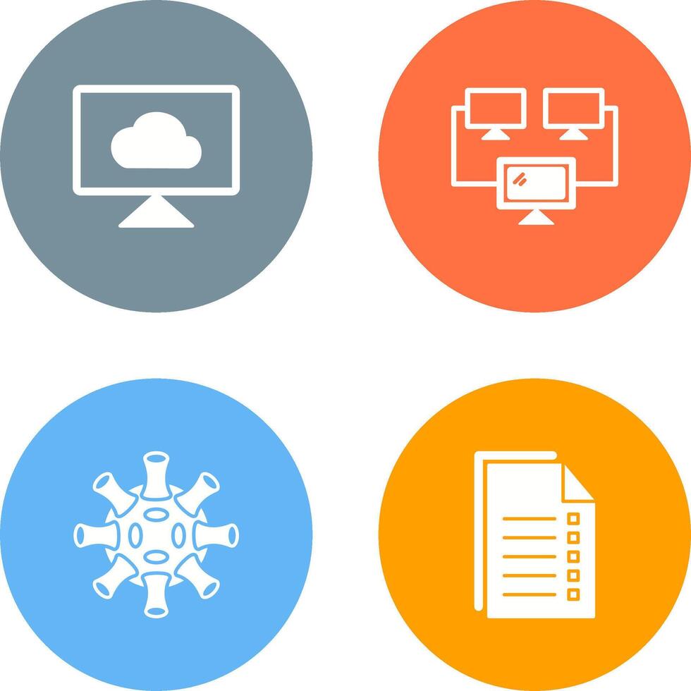 Cloud Systems and Connected Icon vector