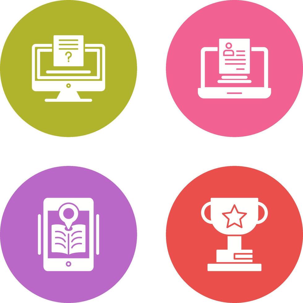 Quiz and Registration Icon vector