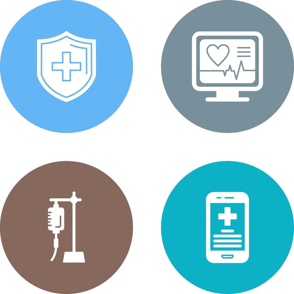 Protection and Plus Icon vector