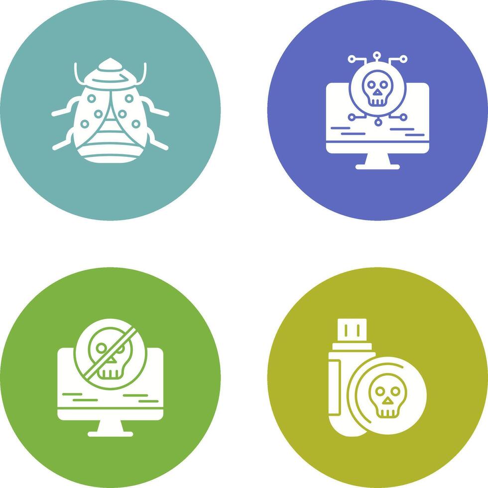 Bug and Virus Icon vector