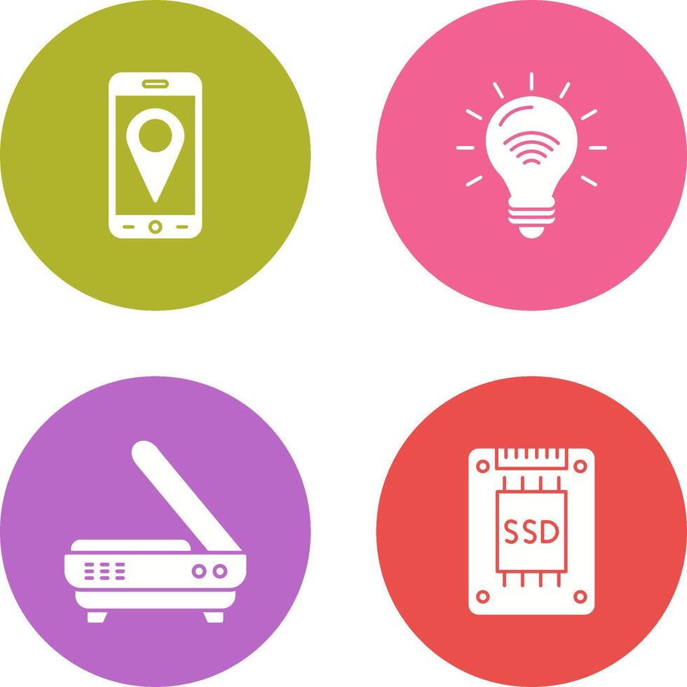 Gps and Smart Energy Icon vector