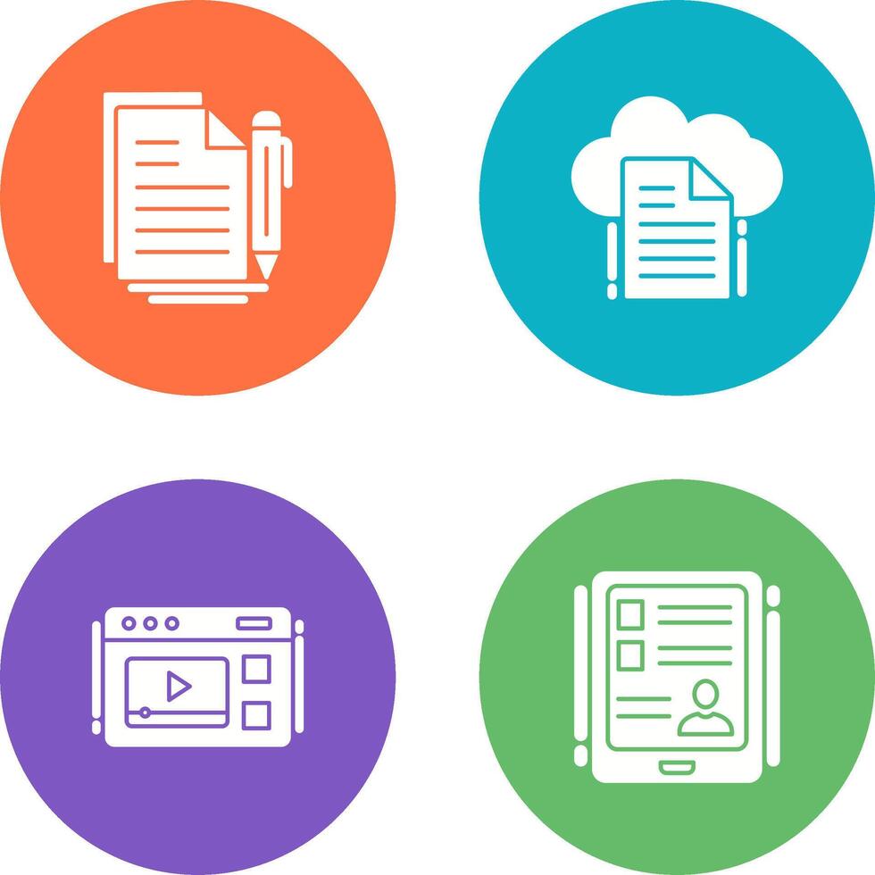 Document and File Icon vector
