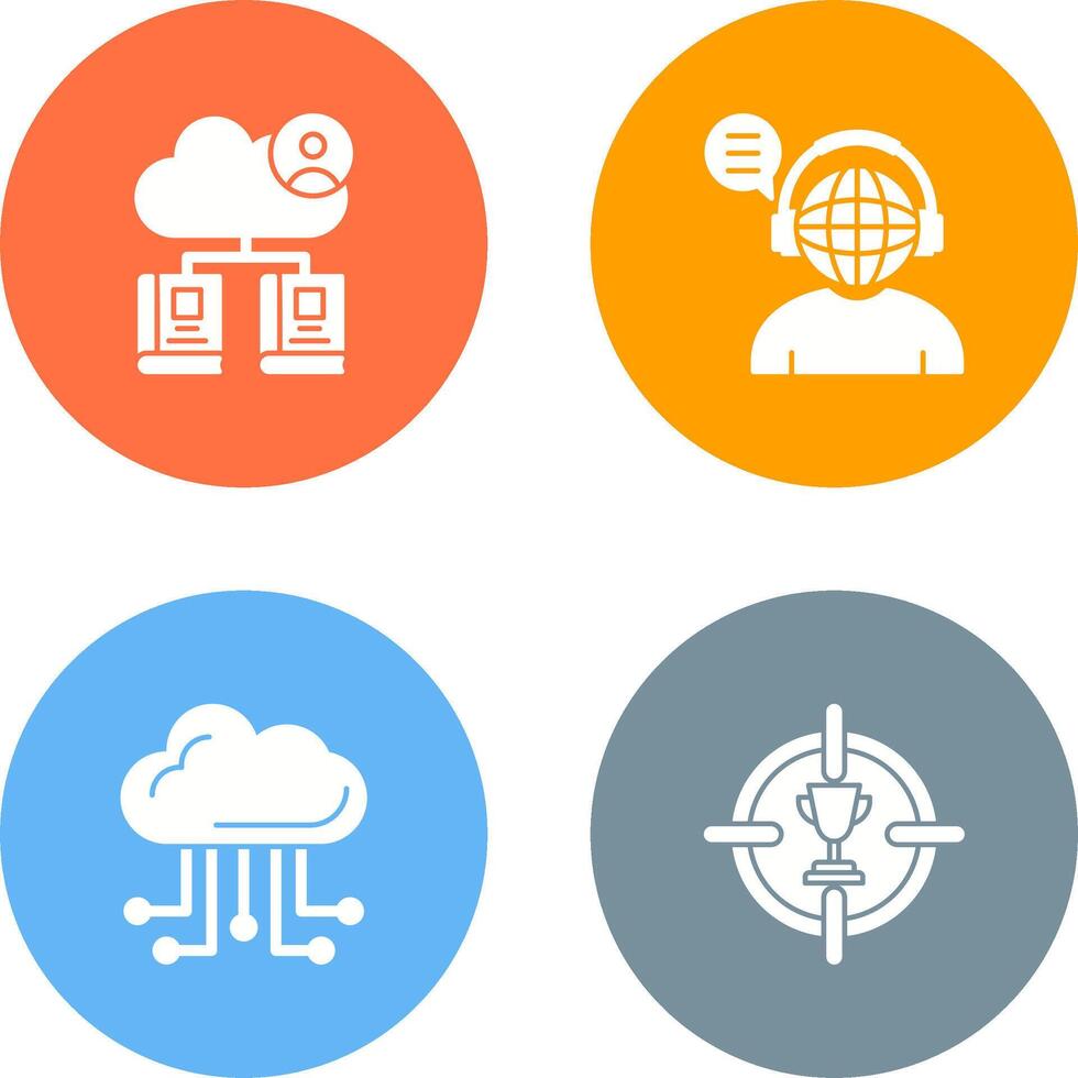Onlne Education and Liberary Icon vector