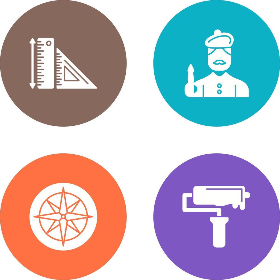 Rules and Artist Icon vector