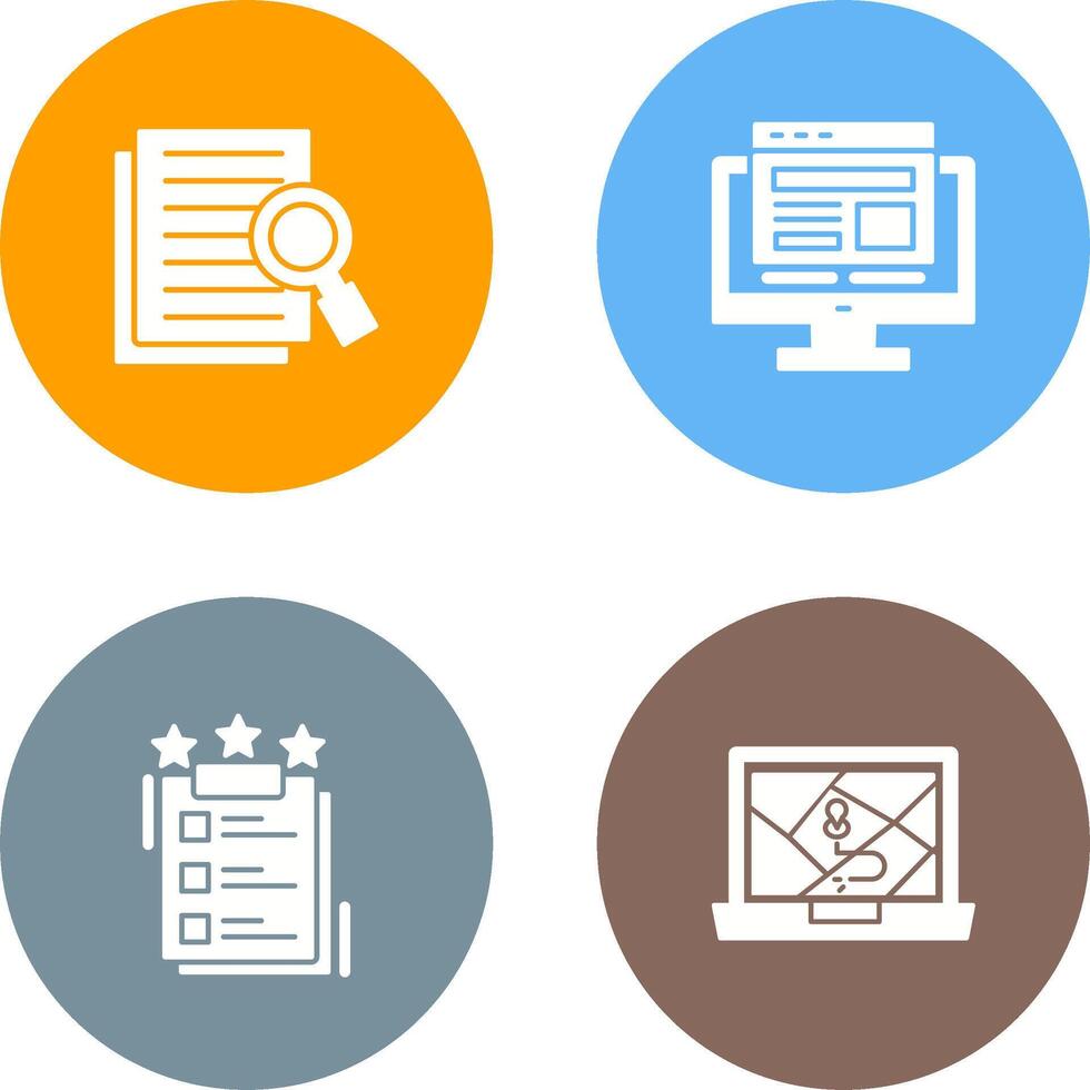 Details Looking and Adaptive Icon vector