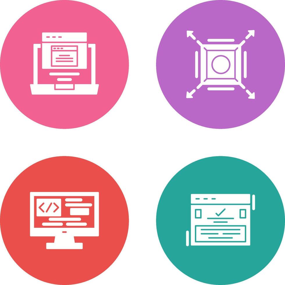 Pop Up and Maximize Icon vector