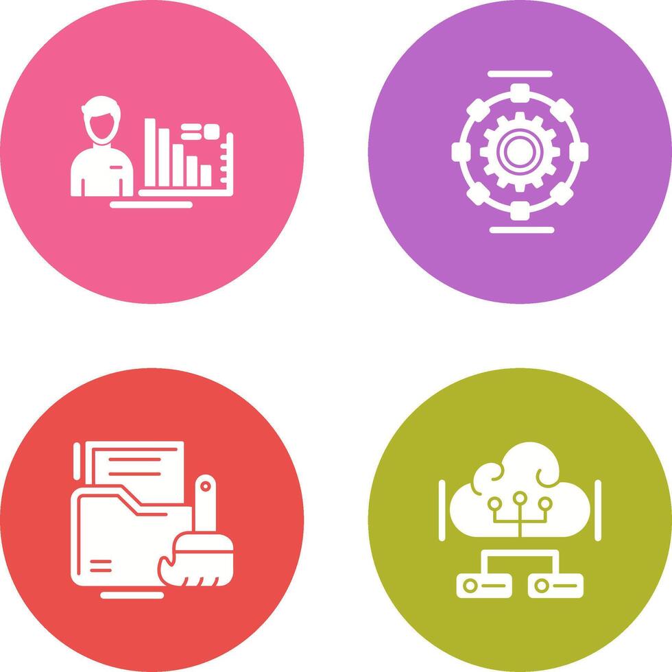 Consulting and Automated Icon vector