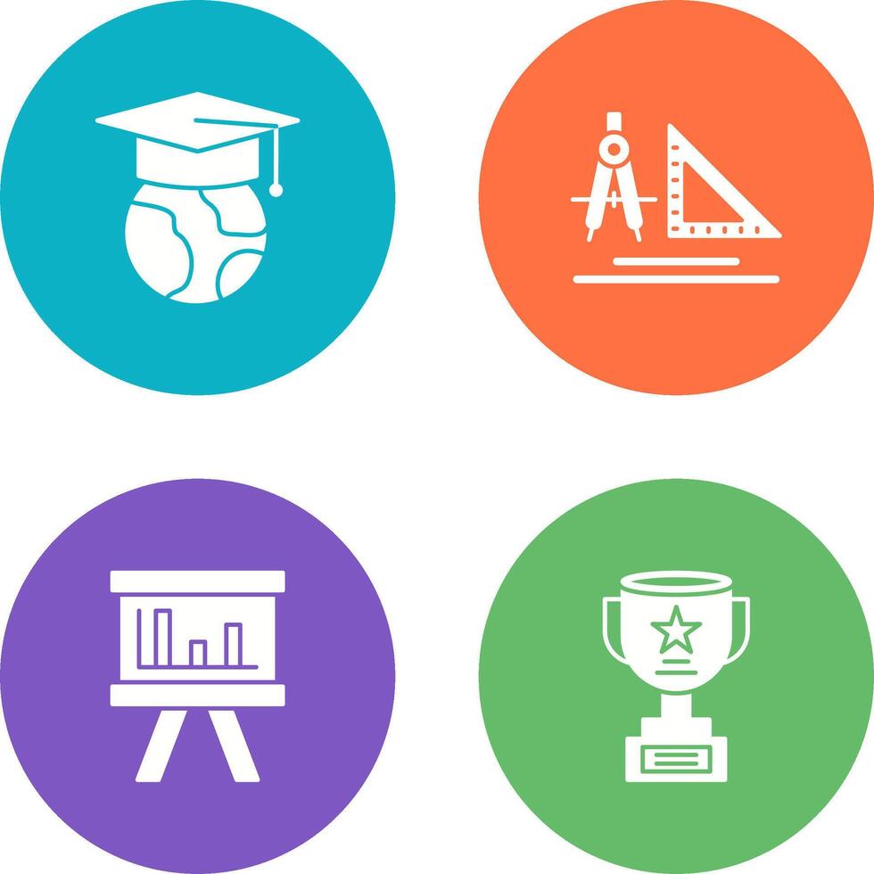 Earth and Compass Icon vector