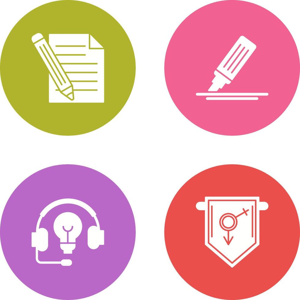 Pencil and MarkerSnack and Money Icon vector