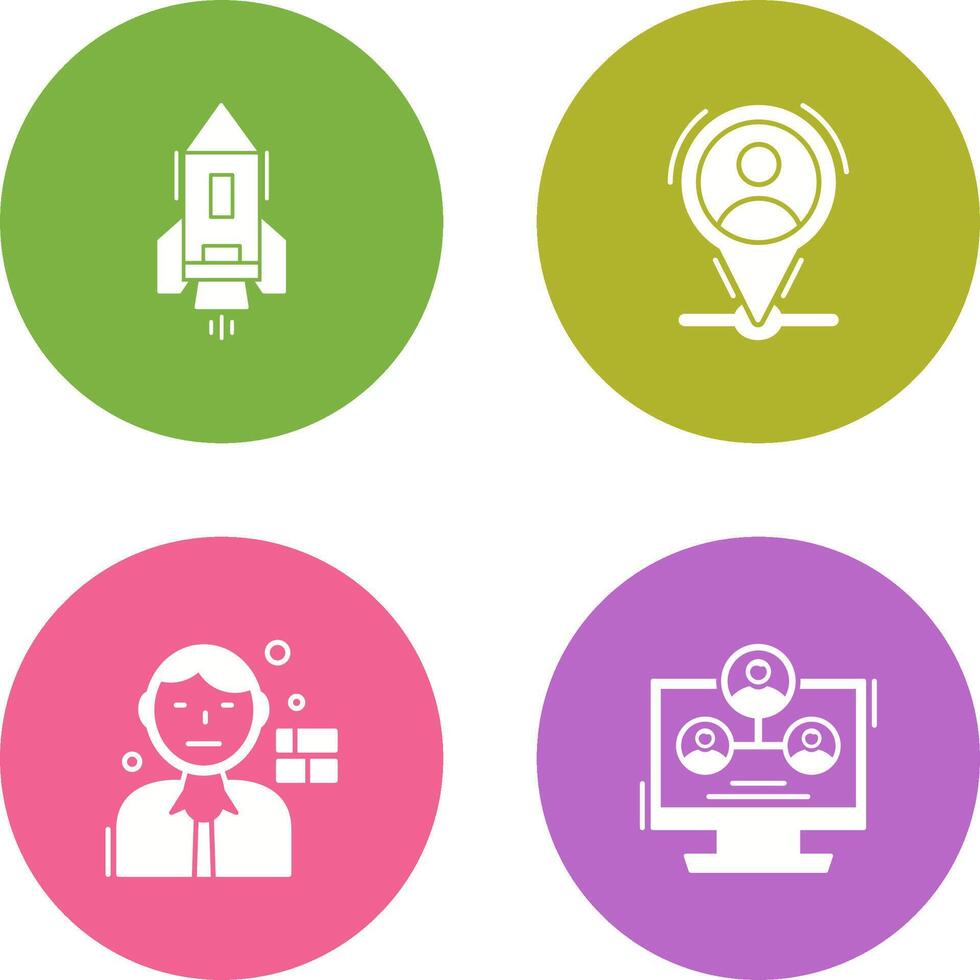 Start Up and Placeholder Icon vector