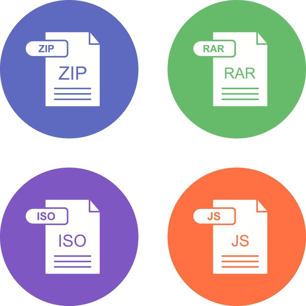ZIP and RAR Icon vector