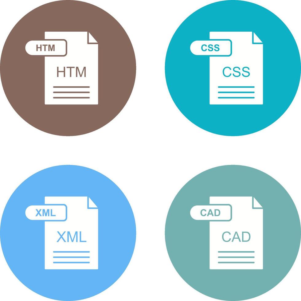 HTM and CSS Icon vector