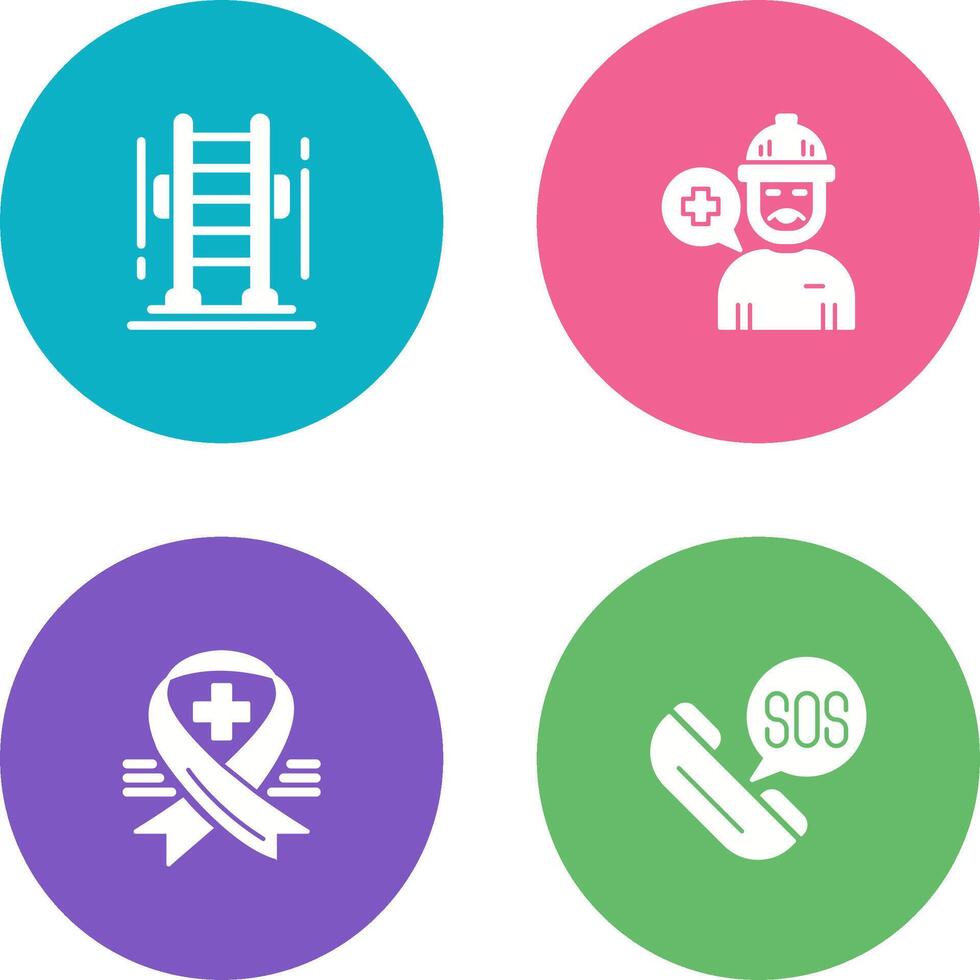 Ladder and Support Icon vector