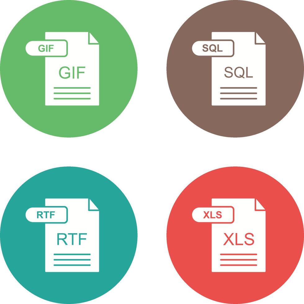 GIF and SQL Icon 44684040 Vector Art at Vecteezy