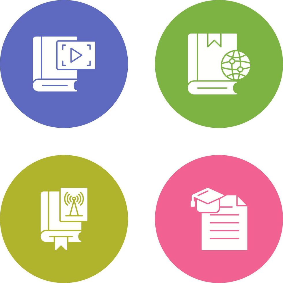 Recorder and Globel Icon vector