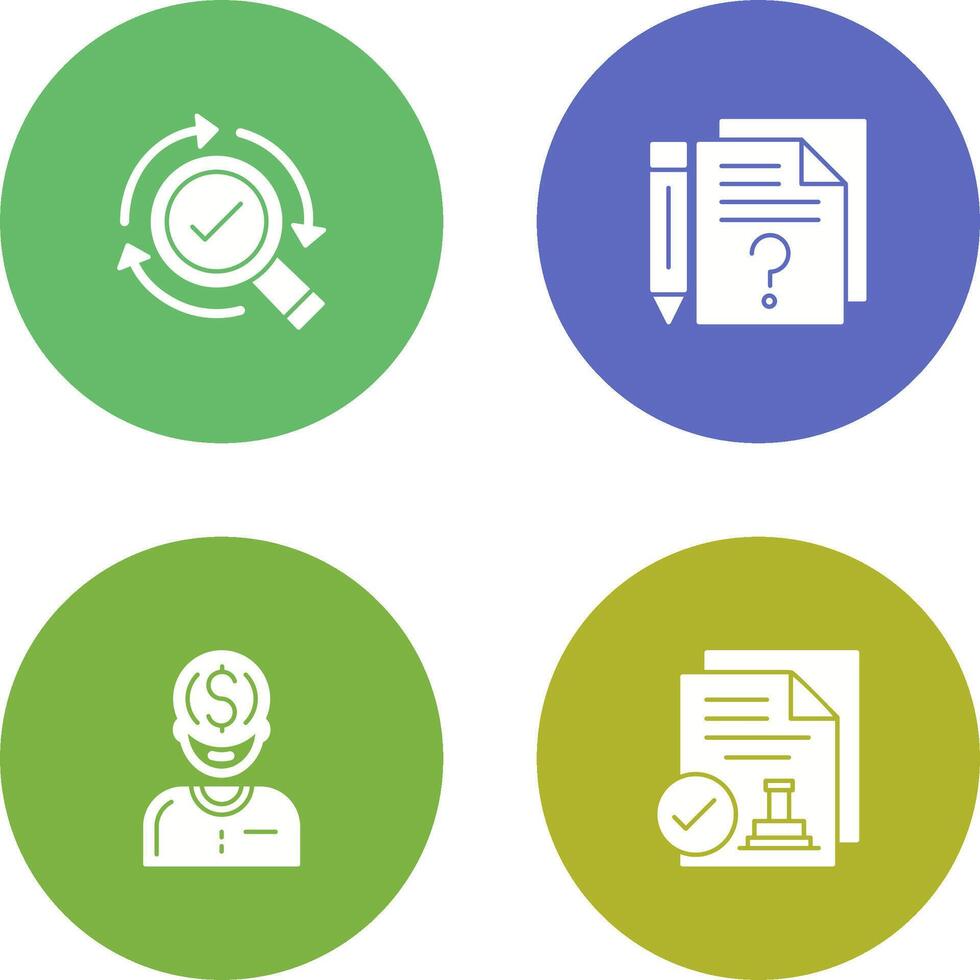 Research and Question Icon vector