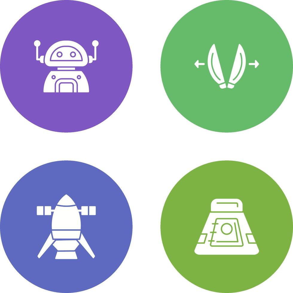 robot and playload Icon vector