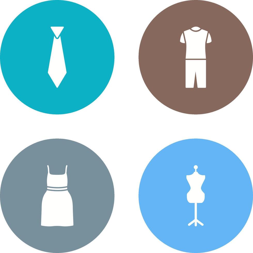 Tie and Pyjamas Icon vector
