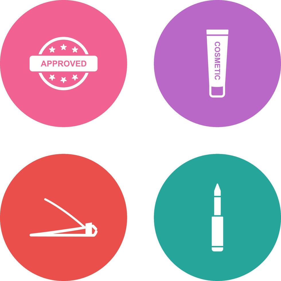 Approved and Creem Icon vector